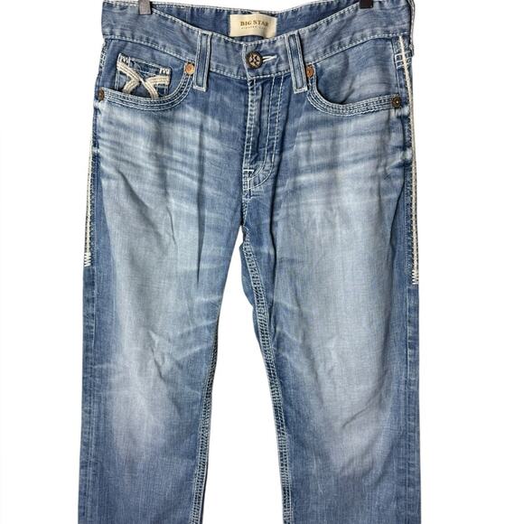 Big Star Men’s Sz 32 Long Pioneer Bootcut Jeans - Picture 2 of 7